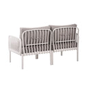 The Sleek All-Weather Resin Outdoor Loveseat and Coffee Table Set