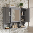 Wall Mounted Bathroom Medicine Wall Cabinet With Mirror & Open Shelves by HouseOfZazla