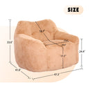 Beanbag Sofa Chair With Armrests Stuffed High Density Foam by Unique Piece Furniture