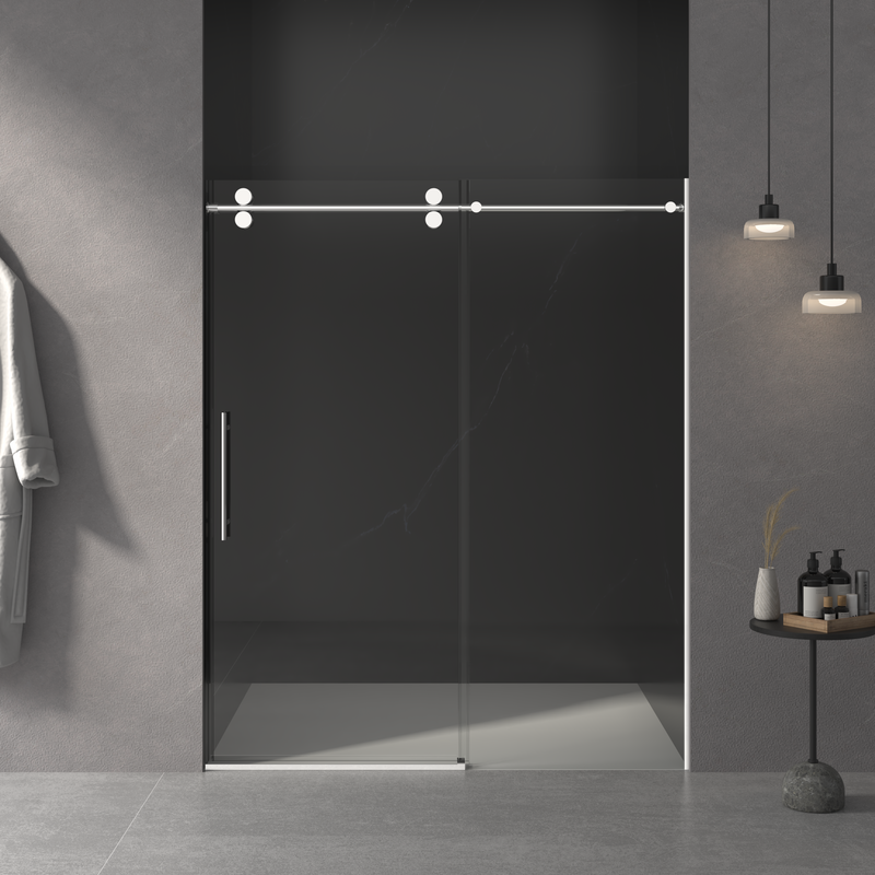 56"-60"W x 76"H Frameless Shower Door