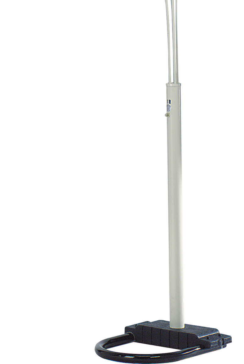 84"H WHITE 5-HEAD CAP STYLE FLOOR LAMP (1PC/CTN) (2.24/33.97)