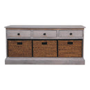 Basket Storage Cabinet - Gray Ash by Unique Piece Furniture