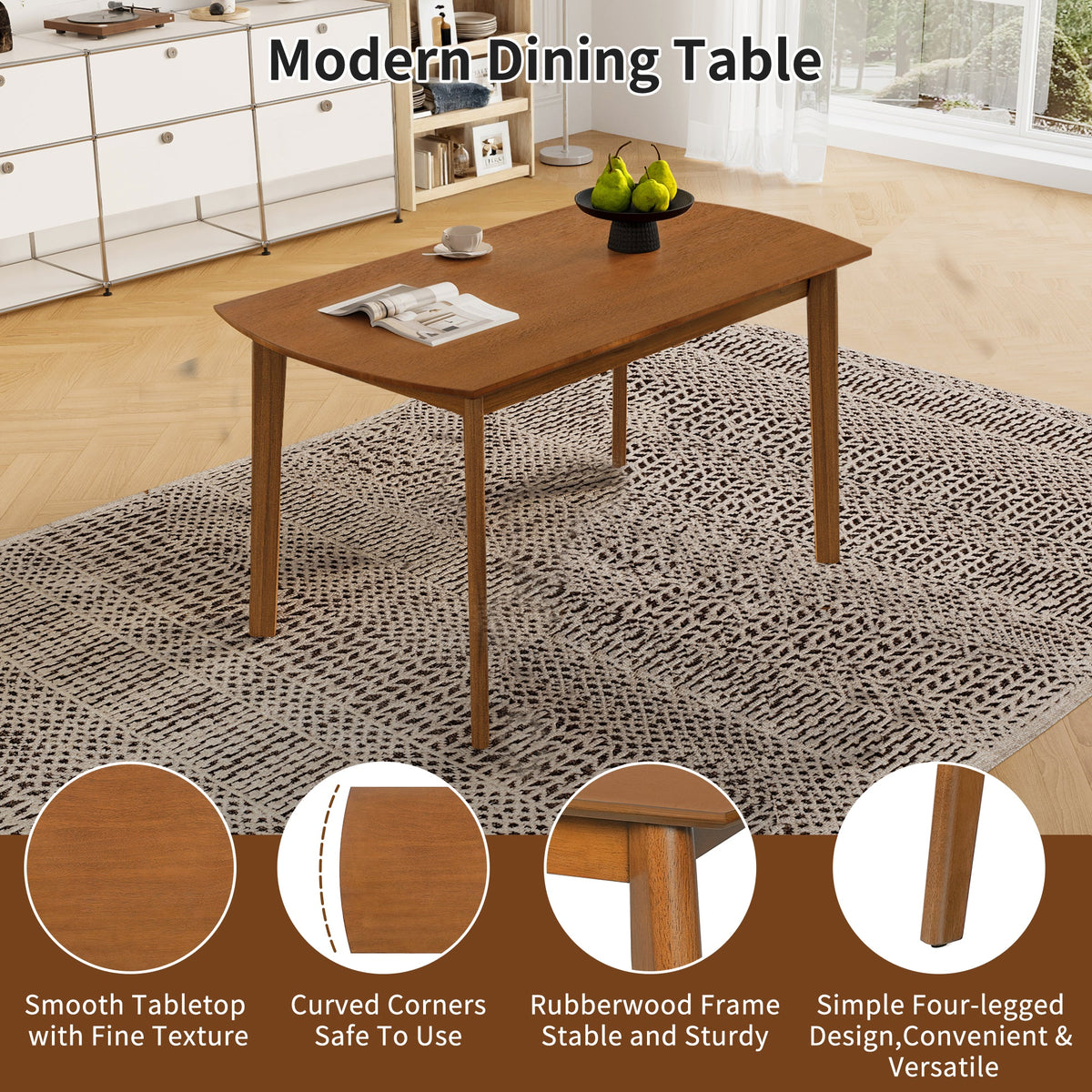Mid Century Modern Dining Table, photo 4 of 10