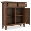 Redmond - Entryway Cabinet With Adjustable Shelves And Drawers - Brown by HouseOfZazla