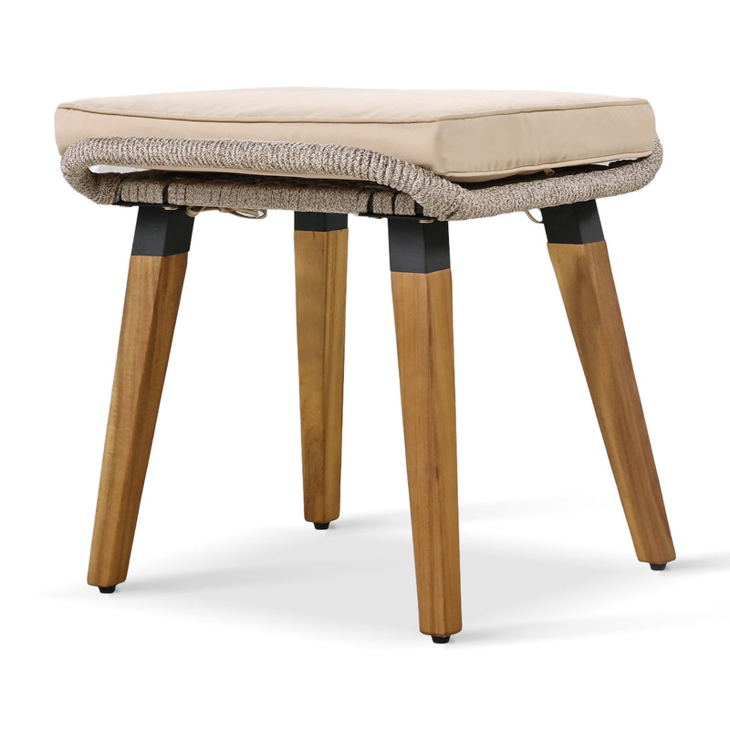 5 Pieces Patio Furniture Chair Sets, Patio Conversation Set With Wicker Cool Bar Table, Ottomans,Outdoor Furniture Bistro Sets for Porch,Backyard,Balcony,Poolside Brown