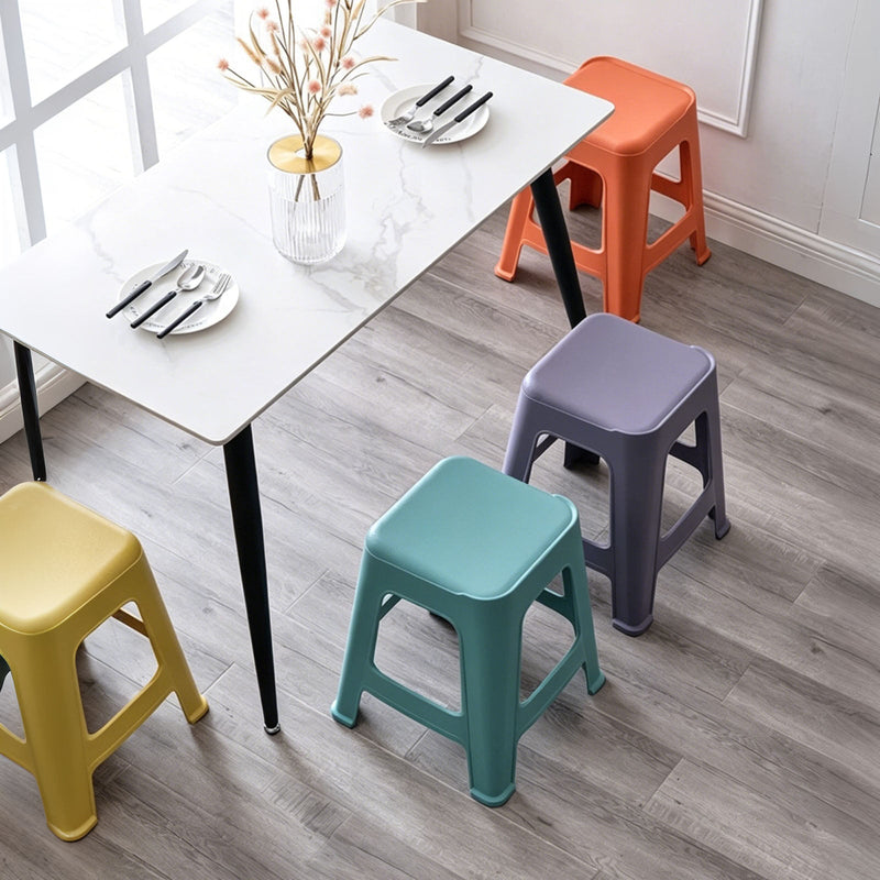 5 Pack Stackable Classroom Stools, 18.8" Height Colorful Nesting Plastic Stool, photo 4 of 7