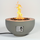 Outdoor Round Propane Fire Pit Table 28-inch, 40,000 BTU by HouseOfZazla