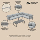 Sunnyside - 5 Piece Outdoor Conversation Set by HouseOfZazla