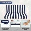 Outdoor Deep Seat Waterproof Replacement Patio Chair Cushions (Set of 2) by HouseOfZazla