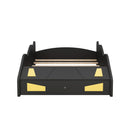 Race Car Shaped Platform Bed With Wheels And Storage