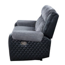 Alicia - Reclining Sofa - Gray / Black by HouseOfZazla