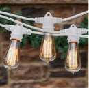 48Ft Pro Vintage Edition Plug-In Outdoor Heavy Quality 40W Commercial String Lights-15 Bulbs