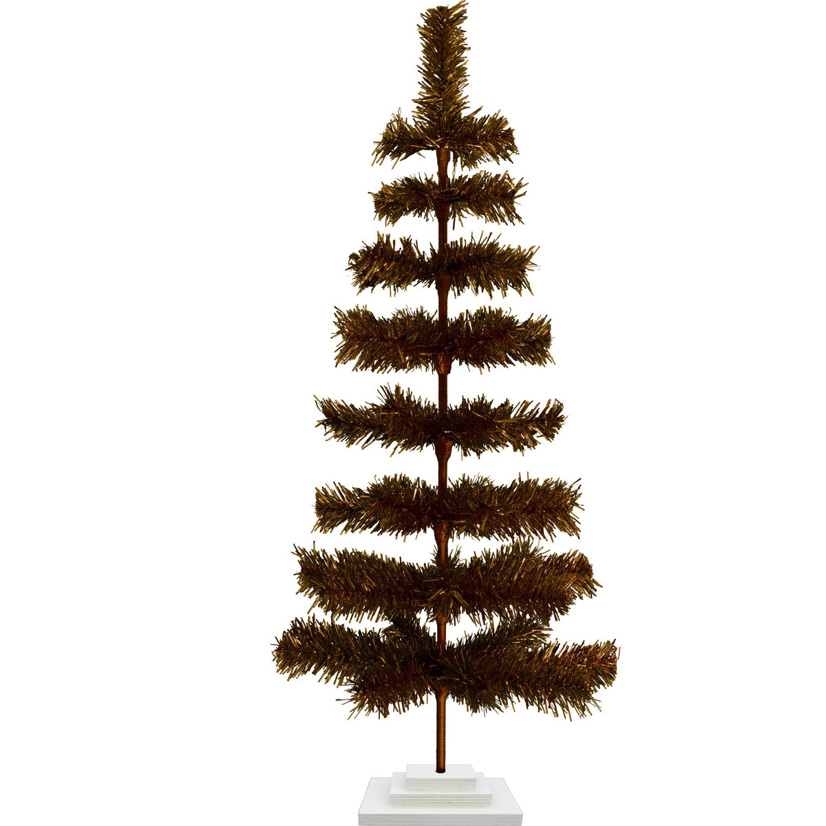 Vintage Copper Tinsel Christmas Tree, photo 10 of 11