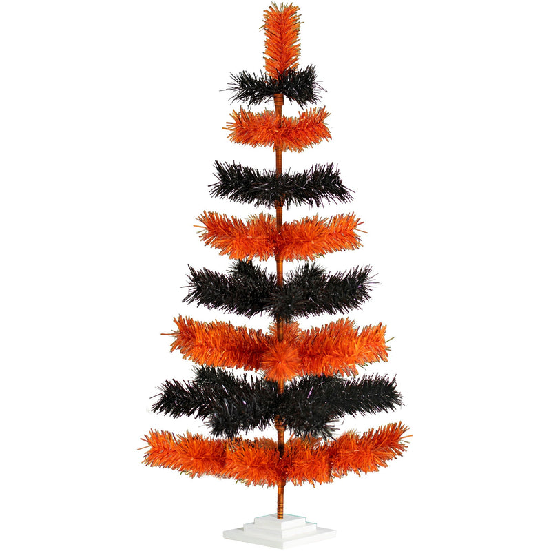 Halloween Layered Tinsel Christmas Tree