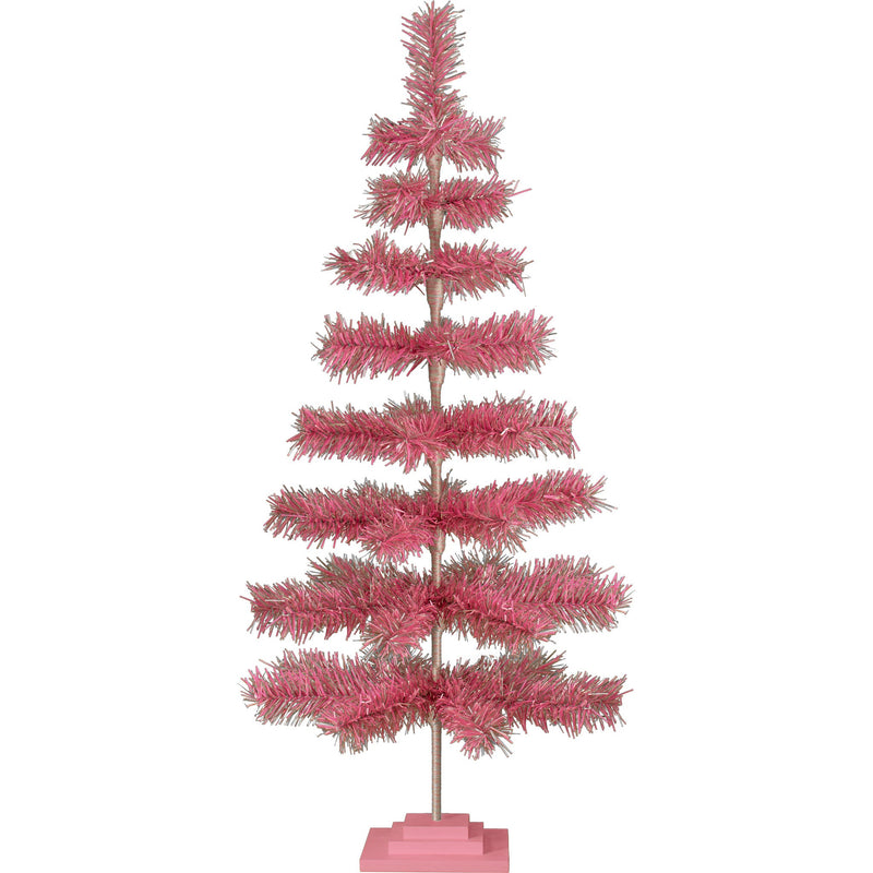 Pink & Silver Firework Christmas Tree