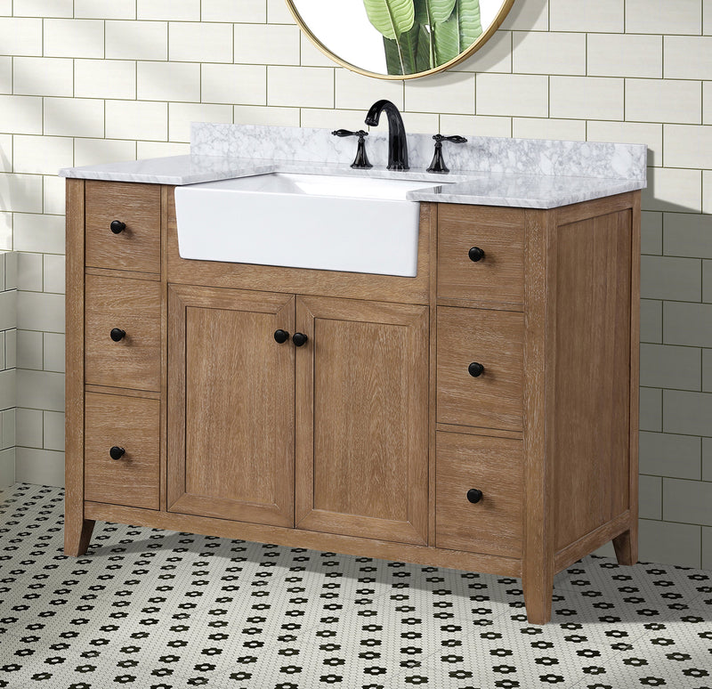 Sally 48" Bathroom Vanity Ash Brown