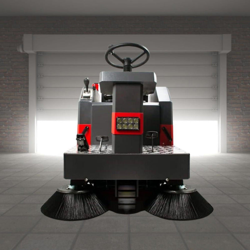 49" Heavy Duty Electric Industrial Ride-On Floor Sweeper With Dust Bin, 1400W (92718463)