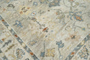 6x9 LoomBloom Beige, Light Gray Hand Knotted 100% Wool Turkish Oushak Traditional Oriental Area Rug