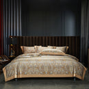 CasaFoyer 140TC Cotton Satin Digital Printed Four-piece Bedding Set