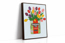 Tulips in a Yorkshire Tea Tin