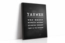 Yahweh Chalkboard Declaration