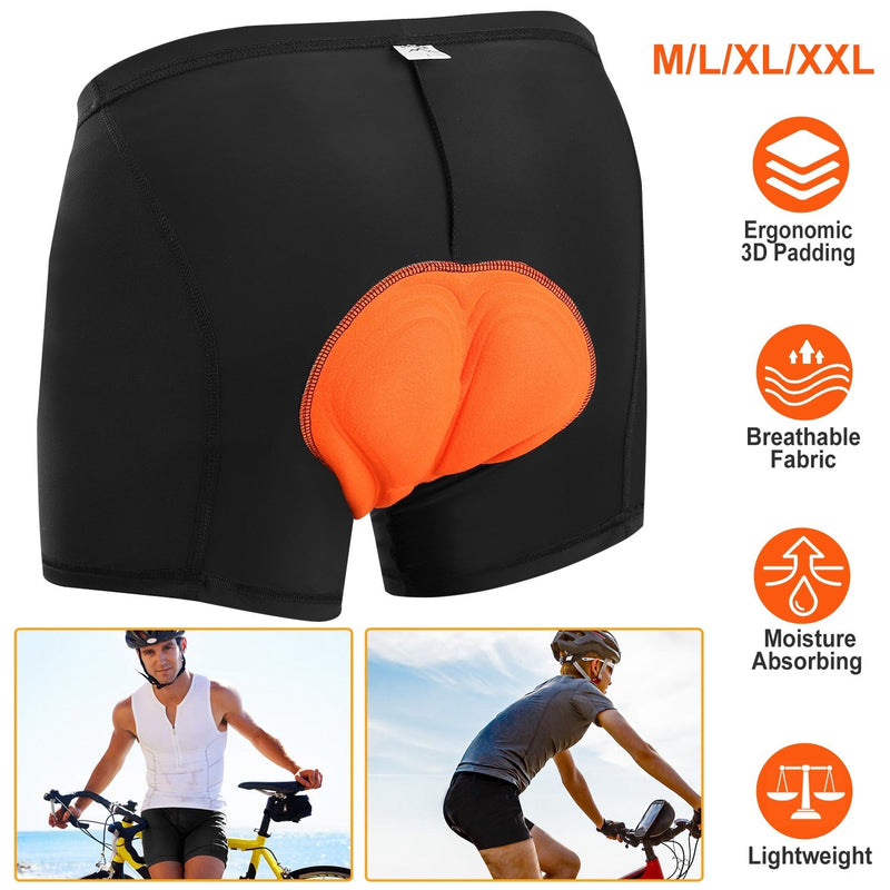 Men\'s Cycling Underwear Shorts 3D Padded Bike Underwear Shorts Breathable Moisture Absorbing Quick Dry, photo 7 of 8