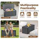 100 Gallon Large Deck Box with Lockable Lid for Patio by LJGDeals