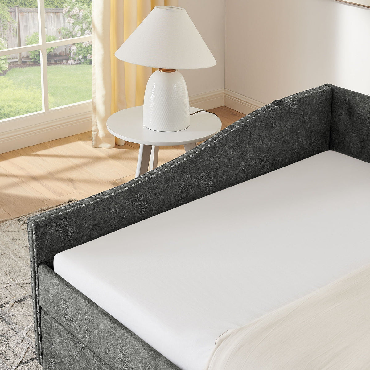 Upholstered Daybed With USB Charging & Pull Out Bed, photo 20 of 40