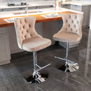 Swivel Adjustable Height Barstools Set of 2 by HouseOfZazla