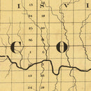 Vintage Map of Oscoda County, Michigan 1873