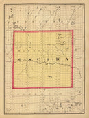 Vintage Map of Oscoda County, Michigan 1873