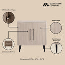 Jodie - Fluted Accent Cabinet - Oak by HouseOfZazla