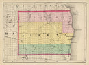 Vintage Map of Alcona County, Michigan 1873