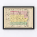 Vintage Map of Alcona County, Michigan 1873