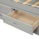 Platform Storage Bed Solid Wood Bed With 6 Drawers by HouseOfZazla