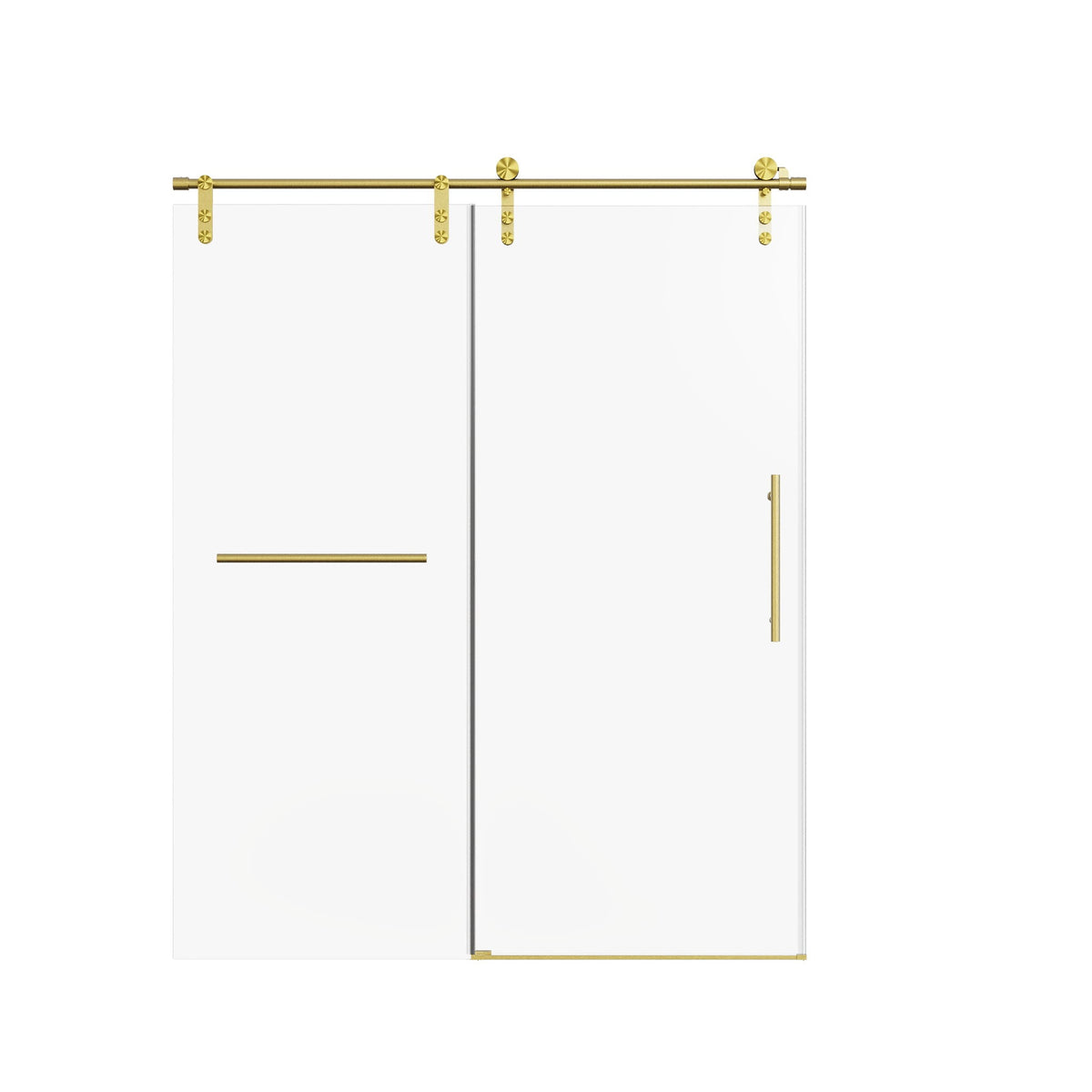 Frameless Single Sliding Shower Doors With Towel Rail & Handle, photo 5 of 40