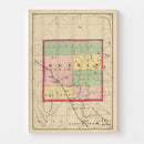 Vintage Map of Ogemaw County, Michigan 1873