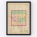 Vintage Map of Ogemaw County, Michigan 1873