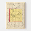 Vintage Map of Roscommon County, Michigan 1873