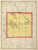 Vintage Map of Roscommon County, Michigan 1873