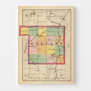 Vintage Map of Wexford County, Michigan 1873