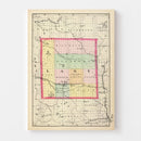 Vintage Map of Lake County, Michigan 1873