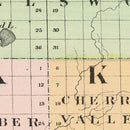 Vintage Map of Lake County, Michigan 1873