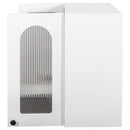 Wall Cabinet with Arched Glass Door and Adjustable Shelves by HouseOfZazla