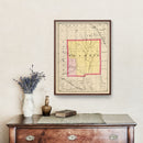 Vintage Map of Gladwin County, Michigan 1873