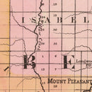 Vintage Map of Isabella County, Michigan 1873