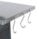 54.33" Farmhouse Rolling Outdoor Kitchen Cart