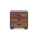 Eloy Walnut & Espresso Finish Accent Table