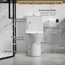 1 Piece Toilet With Dual Flush & Rimless Bowl - Glossy White by HouseOfZazla