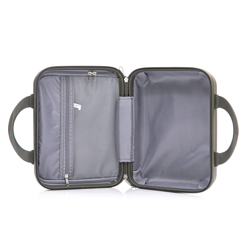 4 Piece Set Spinner Wheel Luggage with Cosmetic Case in Green, photo 7 of 10